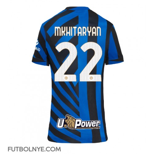 Camiseta Inter Milan Henrikh Mkhitaryan #22 Primera Equipación para mujer 2024-25 manga corta